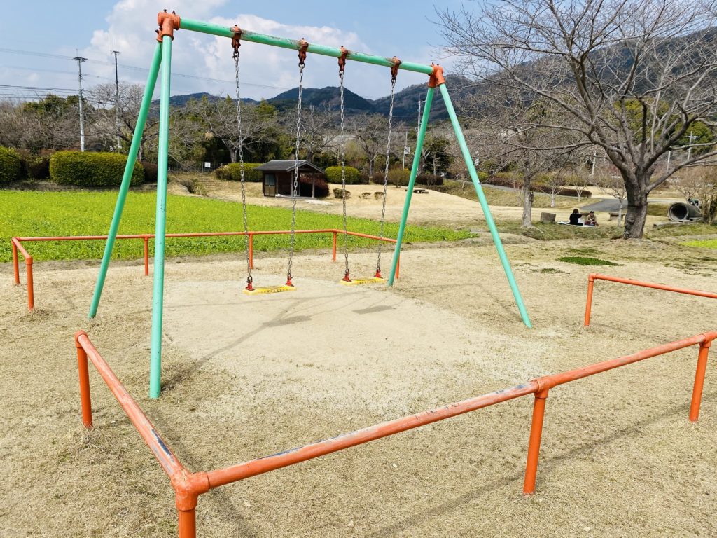 金立公園コスモス園のブランコ